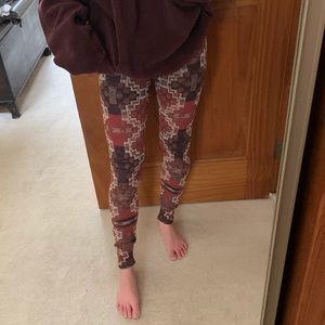 Free People patterned leggings